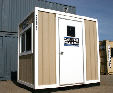 Portable Security Guard Booths Made of Storage Containers - Cassone