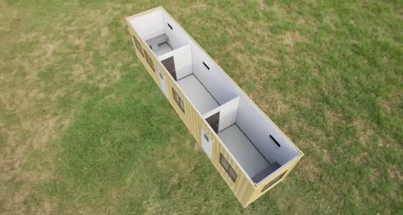 Office Container OC 8' x 40' 3-Room