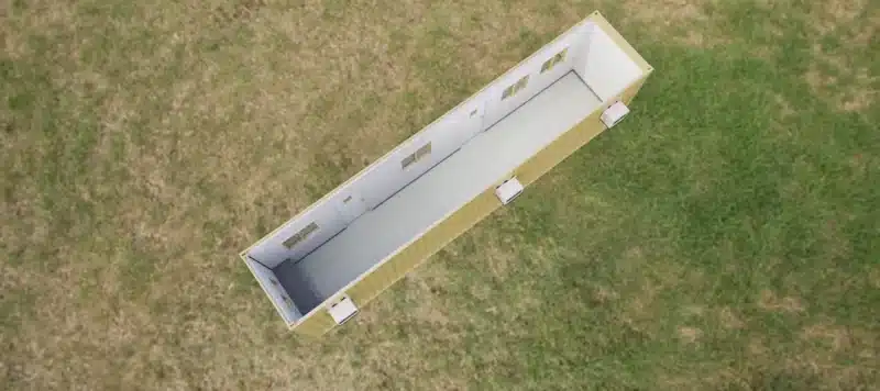 Office Container OC 8' x 40' 3D Floor Plan
