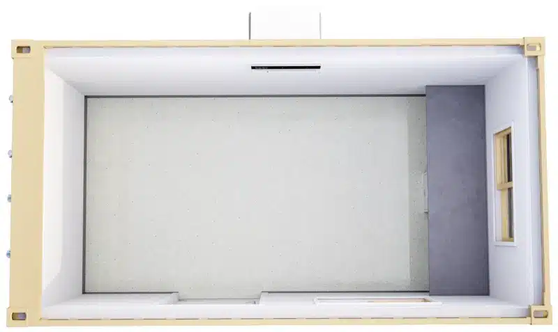 Office Container OC 8' x 15' Floor Plan