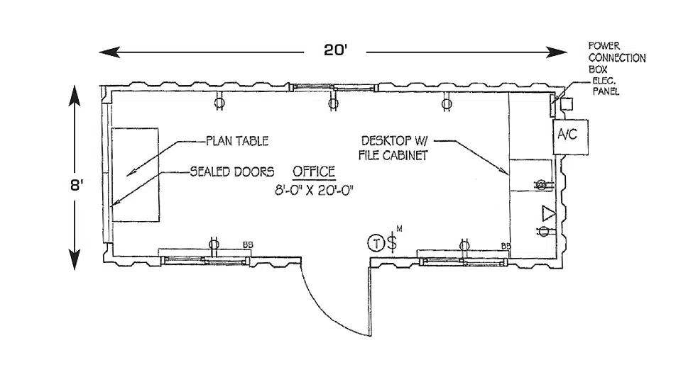 PS OC 8x20 wide open Floor plan