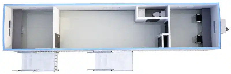 PS Office Trailer CA 10x50 3D floor plan