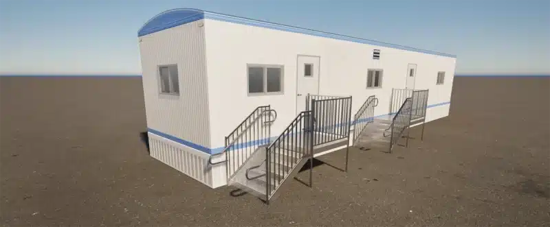 Office Trailer Mobile Unit CA 12' x 60'