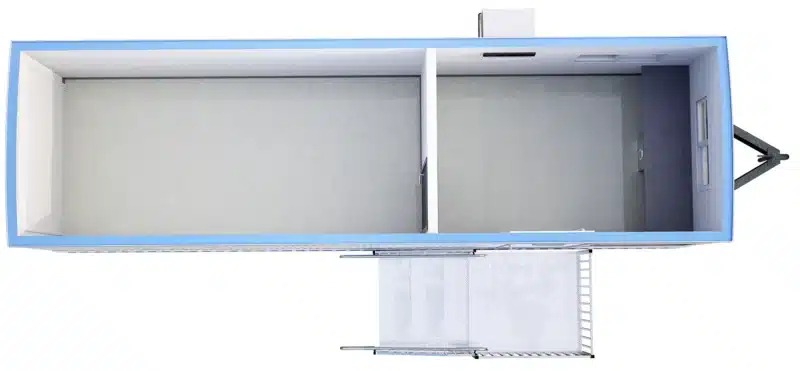 Office Trailer Mobile Unit DA 8' x 32' COMBO Floor Plan