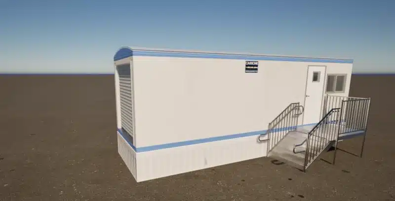 Office Trailer Mobile Unit DA 8' x 32' COMBO
