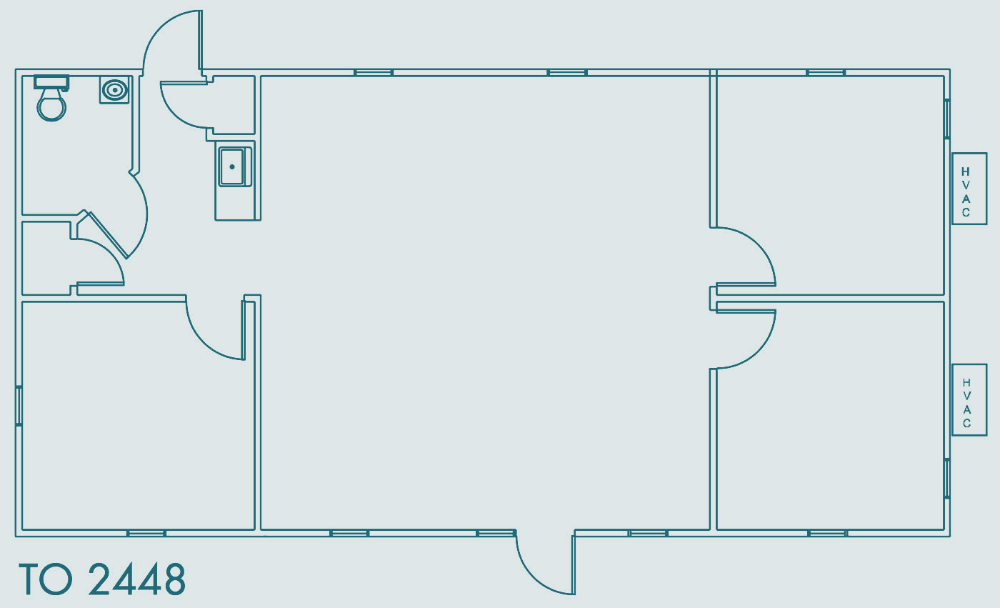 Cassone Signature Series Trailers TO 24' x 48' floorplan